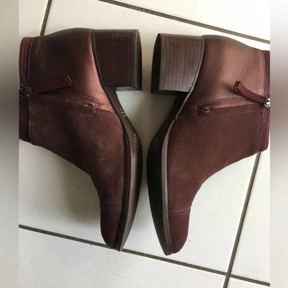 Toms Suede Chunky Heeled Bootie - Picture 5 of 8